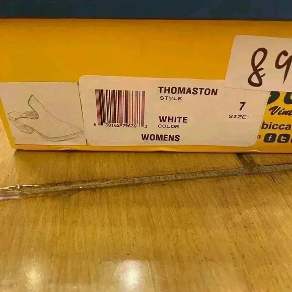 Women's Western Leather Mule Heel White Thomaston 7 NEW in box - Picture 13 of 13